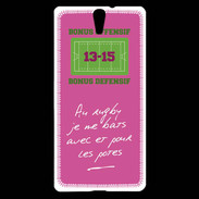 Coque Sony Xperia C5 Les potes Bonus offensif-défensif Rose