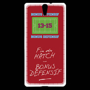 Coque Sony Xperia C5 Fin de match Bonus offensif-défensif Rouge