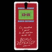 Coque Sony Xperia C5 1 point bonus offensif-défensif Rouge
