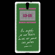 Coque Sony Xperia C5 Les potes Bonus offensif-défensif Vert