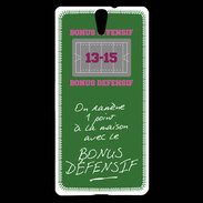 Coque Sony Xperia C5 1 point bonus offensif-défensif Vert