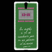 Coque Sony Xperia C5 Le combat Bonus offensif-défensif Vert