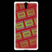 Coque Sony Xperia C5 Dégradé Bonus Offensif-défensif Rouge