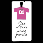Coque Sony Xperia C5 Pilier gauche Bonus offensif-défensif Blanc