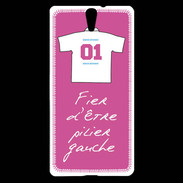 Coque Sony Xperia C5 Pilier gauche Bonus offensif-défensif Rose