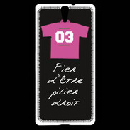Coque Sony Xperia C5 Pilier droit Bonus offensif-défensif Noir