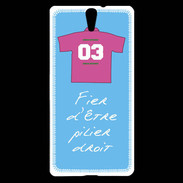 Coque Sony Xperia C5 Pilier droit Bonus offensif-défensif Bleu