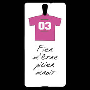 Coque Sony Xperia C5 Pilier droit Bonus offensif-défensif Blanc