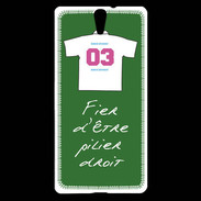Coque Sony Xperia C5 Pilier droit Bonus offensif-défensif Vert