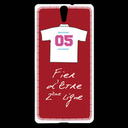 Coque Sony Xperia C5 Deuxième ligne D Bonus offensif Rouge