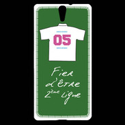 Coque Sony Xperia C5 Deuxième ligne D Bonus offensif Vert