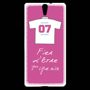 Coque Sony Xperia C5 Troisième ligne D Bonus offensif-défensif Rose