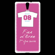 Coque Sony Xperia C5 Troisième ligne centre Bonus offensif-défensif Rose