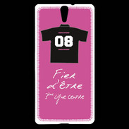 Coque Sony Xperia C5 Troisième ligne centre Bonus offensif-défensif Rose 2