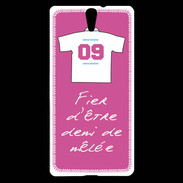 Coque Sony Xperia C5 Demi de mêlée Bonus offensif-défensif Rose