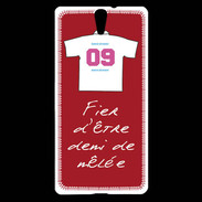 Coque Sony Xperia C5 Demi de mêlée Bonus offensif-défensif Rouge