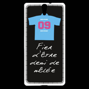 Coque Sony Xperia C5 Demi de mêlée Bonus offensif-défensif Noir 2