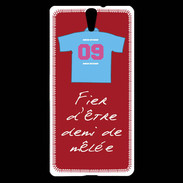 Coque Sony Xperia C5 Demi de mêlée Bonus offensif-défensif Rouge 2