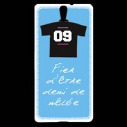 Coque Sony Xperia C5 Demi de mêlée Bonus offensif-défensif Bleu 2