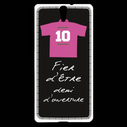 Coque Sony Xperia C5 Demi d'ouverture Bonus offensif-défensif Noir