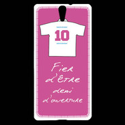 Coque Sony Xperia C5 Demi d'ouverture Bonus offensif-défensif Rose