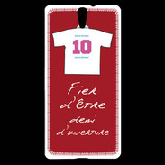 Coque Sony Xperia C5 Demi d'ouverture Bonus offensif-défensif Rouge