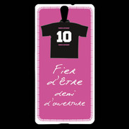 Coque Sony Xperia C5 Demi d'ouverture Bonus offensif-défensif Rose 2