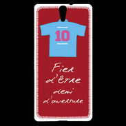 Coque Sony Xperia C5 Demi d'ouverture Bonus offensif-défensif Rouge 2