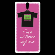 Coque Sony Xperia C5 Soigneur Bonus offensif-défensif Rose 2