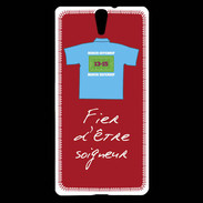 Coque Sony Xperia C5 Soigneur Bonus offensif-défensif Rouge 2
