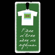 Coque Sony Xperia C5 Mère de rugbyman Bonus offensif-défensif Vert