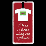 Coque Sony Xperia C5 Mère de rugbyman Bonus offensif-défensif Rouge