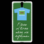Coque Sony Xperia C5 Mère de rugbyman Bonus offensif-défensif Vert 2