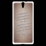 Coque Sony Xperia C5 Sympathiser Rouge Citation Oscar Wilde