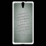 Coque Sony Xperia C5 Sympathiser Vert Citation Oscar Wilde
