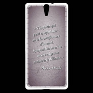 Coque Sony Xperia C5 Sympathiser Violet Citation Oscar Wilde