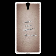 Coque Sony Xperia C5 Aimer Rouge Citation Oscar Wilde