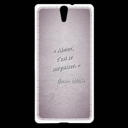 Coque Sony Xperia C5 Aimer Rose Citation Oscar Wilde