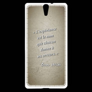 Coque Sony Xperia C5 Expérience Sepia Citation Oscar Wilde
