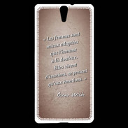 Coque Sony Xperia C5 Femmes émotions Rouge Citation Oscar Wilde