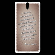 Coque Sony Xperia C5 Homme animal Rouge Citation Oscar Wilde