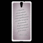 Coque Sony Xperia C5 Homme animal Rose Citation Oscar Wilde