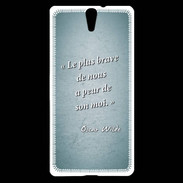 Coque Sony Xperia C5 Brave Turquoise Citation Oscar Wilde