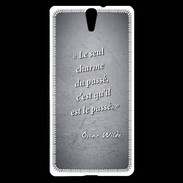 Coque Sony Xperia C5 Charme passé Noir Citation Oscar Wilde