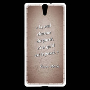 Coque Sony Xperia C5 Charme passé Rouge Citation Oscar Wilde