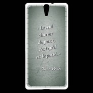 Coque Sony Xperia C5 Charme passé Vert Citation Oscar Wilde