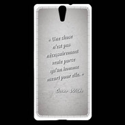 Coque Sony Xperia C5 Chose vraie Citation Oscar Wilde