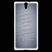 Coque Sony Xperia C5 Femmes comprises Bleu Citation Oscar Wilde