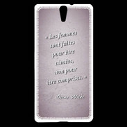 Coque Sony Xperia C5 Femmes comprises Rose Citation Oscar Wilde