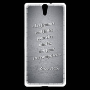 Coque Sony Xperia C5 Femmes comprises Noir Citation Oscar Wilde